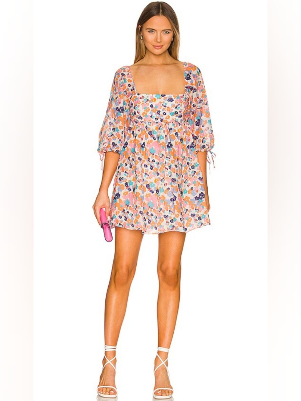 Amanda Uprichard Darling Dress in the colorful Madagascar floral print Small